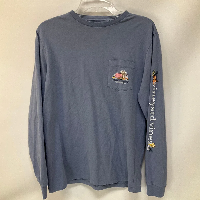 Deal Explosion Top Long Sleeve By Vineyard Vines In Blue, Size: S