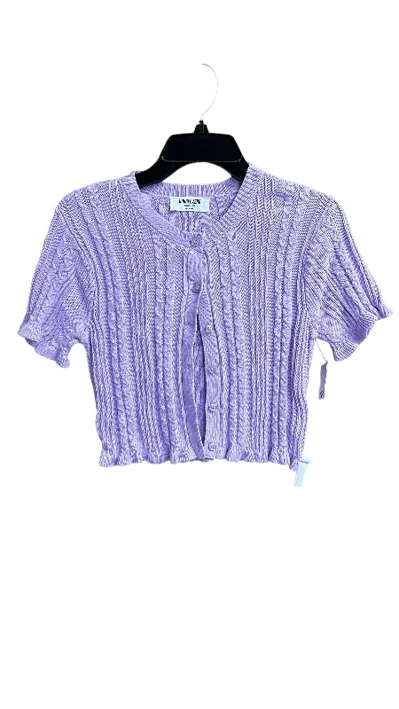 Buy More, Save More Top Short Sleeve Basic By Double Zero In Purple, Size: L