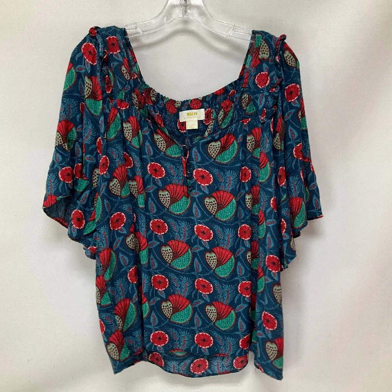 Weekend Flash Sale Top Short Sleeve By Maeve In Floral Print, Size: Xl