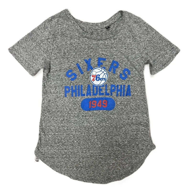 Deal Alert Top Short Sleeve In Blue & Grey, Size: S