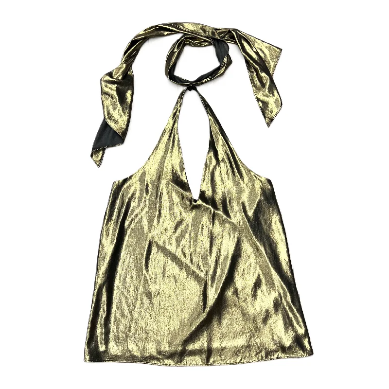 Get It Before It’s Gone Top Sleeveless By Haute Hippie In Gold, Size: S