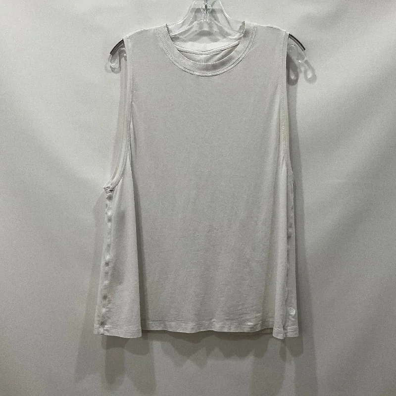 Savings Bonanza White Athletic Tank Top Lululemon, Size 6