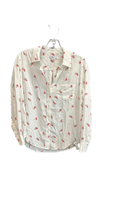 Deal Dash White Blouse Long Sleeve Rails, Size Xs