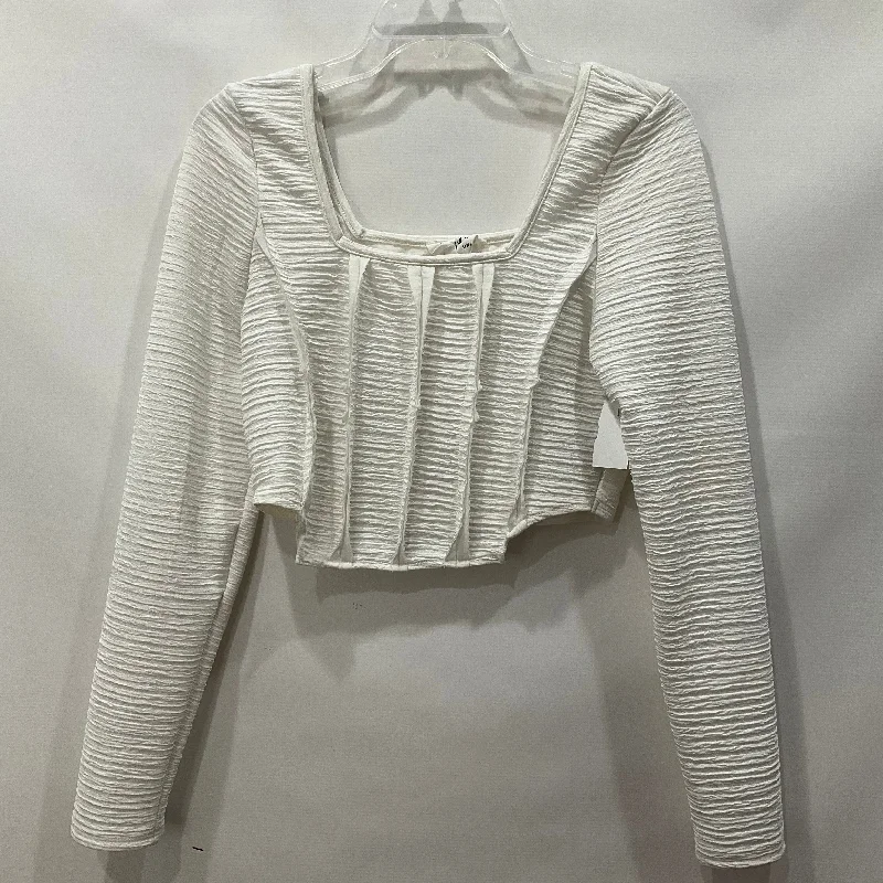 Instant Discount White Top Long Sleeve The Native One, Size L