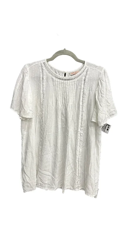Unmissable Offer White Top Short Sleeve Knox Rose, Size M
