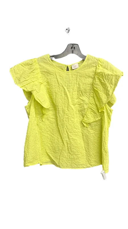 Closeout Yellow Top Short Sleeve A New Day, Size Xl