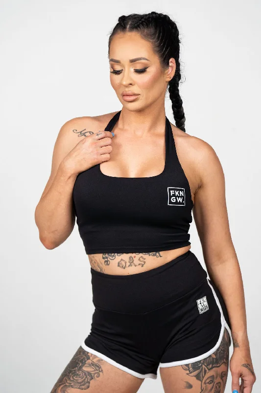 Best Bargains Retro | Scrunch Bum Gym Shorts | Black