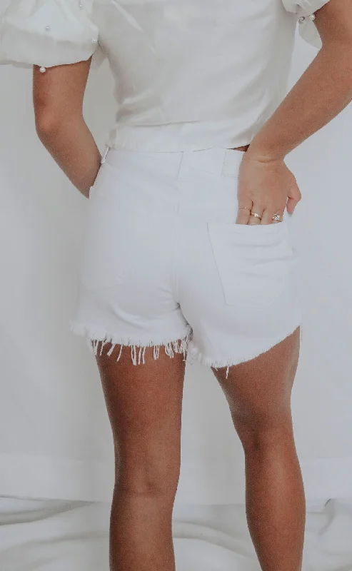 Fantastic Offers pistola: nova high rise relaxed cut offs - pearl
